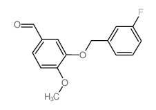 cas no 346459-53-8 is 3-[(3-FLUOROBENZYL)OXY]-4-METHOXYBENZALDEHYDE