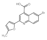 cas no 350998-12-8 is 6-BROMO-2-(5-METHYL-FURAN-2-YL)QUINOLINE-4-CARBOXYLICACID