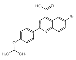 cas no 351001-10-0 is 6-BROMO-2-(4-ISOPROPOXYPHENYL)QUINOLINE-4-CARBOXYLICACID