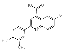 cas no 351155-45-8 is 6-BROMO-2-(3,4-DIMETHYLPHENYL)QUINOLINE-4-CARBOXYLICACID