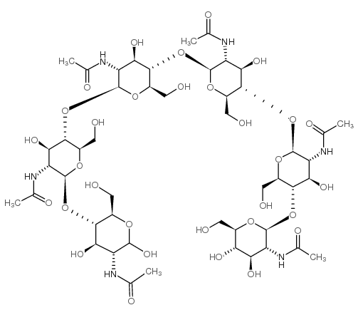 cas no 38854-46-5 is Hexa-N-acetylchitohexaose