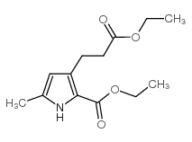 cas no 40515-75-1 is 3-(2-Ethoxycarbonyl-ethyl)-5-methyl-1H-pyrrole-2-carboxylic acid ethyl ester