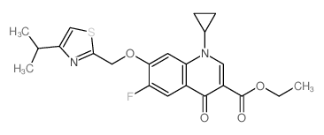 cas no 422280-23-7 is ethyl 1-cyclopropyl-6-fluoro-7-((4-isopropylthiazol-2-yl)methoxy)-4-oxo-1,4-dihydroquinoline-3-carboxylate