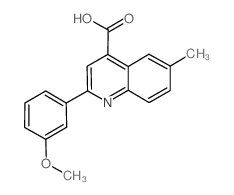 cas no 438213-44-6 is 2-(3-Methoxyphenyl)-6-methylquinoline-4-carboxylic acid