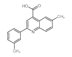 cas no 438216-68-3 is 6-Methyl-2-(3-methylphenyl)quinoline-4-carboxylic acid