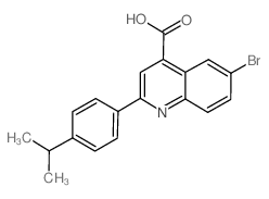 cas no 438531-43-2 is 6-BROMO-2-(4-ISOPROPYLPHENYL)QUINOLINE-4-CARBOXYLICACID