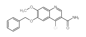 cas no 476193-59-6 is 6-(BENZYLOXY)-4-CHLORO-7-METHOXYQUINOLINE-3-CARBOXAMIDE