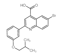 cas no 489451-29-8 is 6-BROMO-2-(3-ISOBUTOXYPHENYL)QUINOLINE-4-CARBOXYLICACID