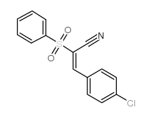 cas no 50709-88-1 is 3-(4-CHLOROPHENYL)-2-(PHENYLSULFONYL)ACRYLONITRILE