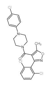 cas no 545364-71-4 is Methanone, [4-(4-chlorophenyl)-1-piperazinyl][3-(2,6-dichlorophenyl)-5-methyl-4-isoxazolyl]-