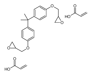 cas no 55127-80-5 is Oxirane, 2,2'-[(1-methylethylidene)bis(4,1-phenyleneoxymethylene)]bis-, homopolymer, di-2-propenoate