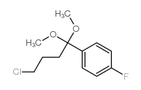 cas no 57390-39-3 is 1-(4-Fluorophenyl)-1,1-dimethoxy-4-chlorobutane