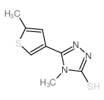 cas no 588685-90-9 is 4-METHYL-5-(5-METHYLTHIEN-3-YL)-4H-1,2,4-TRIAZOLE-3-THIOL