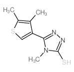 cas no 588685-93-2 is 5-(4,5-DIMETHYLTHIEN-3-YL)-4-METHYL-4H-1,2,4-TRIAZOLE-3-THIOL