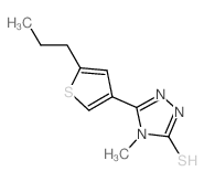 cas no 588687-53-0 is 4-METHYL-5-(5-PROPYLTHIEN-3-YL)-4H-1,2,4-TRIAZOLE-3-THIOL