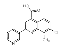 cas no 588696-83-7 is 7-Chloro-8-methyl-2-pyridin-3-ylquinoline-4-carboxylic acid