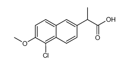 cas no 60424-17-1 is 2-(5'-chloro-6'-methoxy-2'-naphthyl)-propionic acid