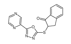 cas no 604740-26-3 is 1H-Inden-1-one,2,3-dihydro-2-[(5-pyrazinyl-1,3,4-oxadiazol-2-yl)thio]-(9CI)