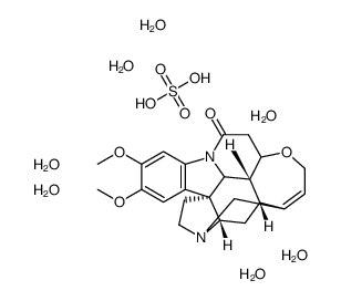 cas no 60583-39-3 is brucine sulfate heptahydrate