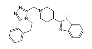 cas no 606082-62-6 is 1H-Benzimidazole,2-[1-[[1-(2-phenylethyl)-1H-tetrazol-5-yl]methyl]-4-piperidinyl]-(9CI)