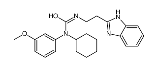 cas no 606091-04-7 is Urea, N-[2-(1H-benzimidazol-2-yl)ethyl]-N-cyclohexyl-N-(3-methoxyphenyl)- (9CI)