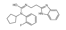 cas no 606091-18-3 is Urea, N-[2-(1H-benzimidazol-2-yl)ethyl]-N-cyclopentyl-N-(2-fluorophenyl)- (9CI)