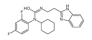 cas no 606091-23-0 is Urea, N-[2-(1H-benzimidazol-2-yl)ethyl]-N-cyclohexyl-N-(2,4-difluorophenyl)- (9CI)