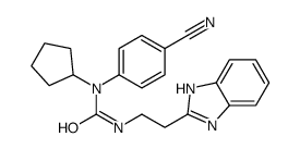 cas no 606091-24-1 is Urea, N-[2-(1H-benzimidazol-2-yl)ethyl]-N-(4-cyanophenyl)-N-cyclopentyl- (9CI)