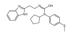 cas no 606091-25-2 is Urea, N-[2-(1H-benzimidazol-2-yl)ethyl]-N-cyclopentyl-N-[4-(methylthio)phenyl]- (9CI)