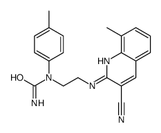 cas no 606104-88-5 is Urea, N-[2-[(3-cyano-8-methyl-2-quinolinyl)amino]ethyl]-N-(4-methylphenyl)- (9CI)