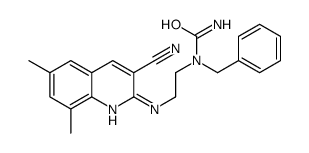 cas no 606105-67-3 is Urea, N-[2-[(3-cyano-6,8-dimethyl-2-quinolinyl)amino]ethyl]-N-(phenylmethyl)- (9CI)