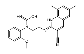 cas no 606105-69-5 is Urea, N-[2-[(3-cyano-6,8-dimethyl-2-quinolinyl)amino]ethyl]-N-(2-methoxyphenyl)- (9CI)