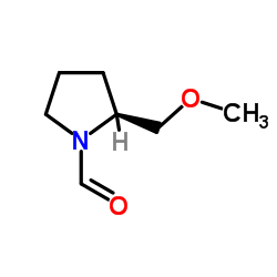 cas no 63126-45-4 is (2S)-2-(Methoxymethyl)-1-pyrrolidinecarbaldehyde