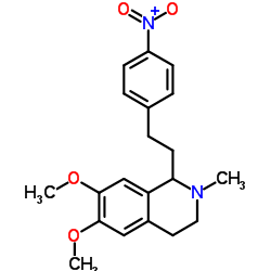 cas no 63937-57-5 is 1,2,3,4-tetrahydro-6,7-dimethoxy-2-methyl-1-[2-(4-nitrophenyl)ethyl]-