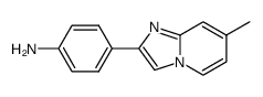 cas no 64730-34-3 is 4-(7-MethyliMidazo[1,2-a]pyridin-2-yl)aniline