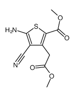 cas no 674773-12-7 is methyl 5-amino-4-cyano-3-(2-methoxy-2-oxoethyl)thiophene-2-carboxylate