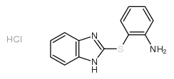 cas no 69104-73-0 is 2-(1H-BENZIMIDAZOL-2-YLTHIO)ANILINE HYDROCHLORIDE