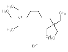 cas no 7128-82-7 is 1,5-Pentanediaminium,N1,N1,N1,N5,N5,N5-hexaethyl-, bromide (1:2)