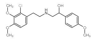 cas no 71636-38-9 is N-[2-Hydroxy-2-(4-methoxyphenyl)ethyl]-2-(2-chloro-3,4-dimethoxyphenyl)ethylamine