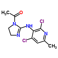 cas no 75438-54-9 is 4,6-dichloro-2-methyl-5-(1-acetyl-2-imidazolin-2-yl)-aminopyridine