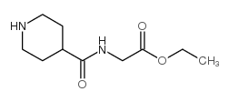 cas no 82827-44-9 is ethyl 2-(piperidine-4-carboxamido)acetate hydrochloride