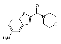 cas no 832102-95-1 is (5-amino-1-benzothiophen-2-yl)-morpholin-4-ylmethanone