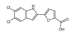 cas no 835594-98-4 is 5-(5,6-dichloro-1H-indol-2-yl)furan-2-carboxylic acid