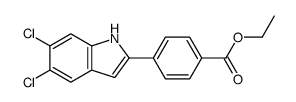 cas no 835595-13-6 is ethyl 4-(5,6-dichloro-1H-indol-2-yl)benzoate