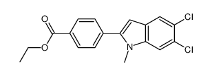 cas no 835595-14-7 is ethyl 4-(5,6-dichloro-1-methylindol-2-yl)benzoate