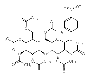 cas no 85193-88-0 is 4-Nitrophenyl2-acetamido-3,6-di-O-acetyl-4-O-(2,3,4,6-tetra-O-acetyl-b-D-galactopyranosyl)-2-deoxy-b-D-glucopyranoside