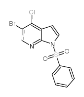 cas no 876343-81-6 is 1H-Pyrrolo[2,3-b]pyridine, 5-bromo-4-chloro-1-(phenylsulfonyl)-