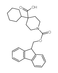 cas no 882847-21-4 is FMOC-4-CYCLOHEXYL-PIPERIDINE-4-CARBOXYLIC ACID