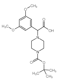 cas no 885274-69-1 is 2-(4-Boc-piperazinyl)-α-(3,5-dimethoxy-phenyl)acetic acid