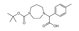 cas no 885275-67-2 is 4-(carboxy-p-tolyl-methyl)-[1,4]diazepane-1-carboxylic acid tert-butyl ester